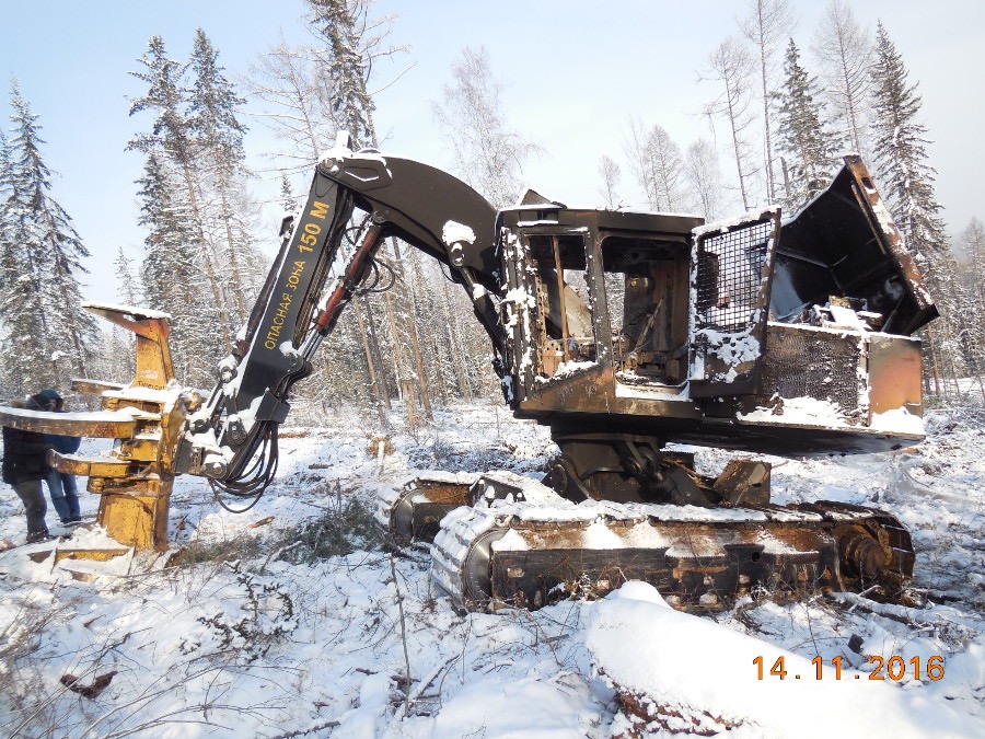 Валочно-пакетирующая машина Tigercat, Иркутская обл.
Возгорание. Урегулирование убытка.