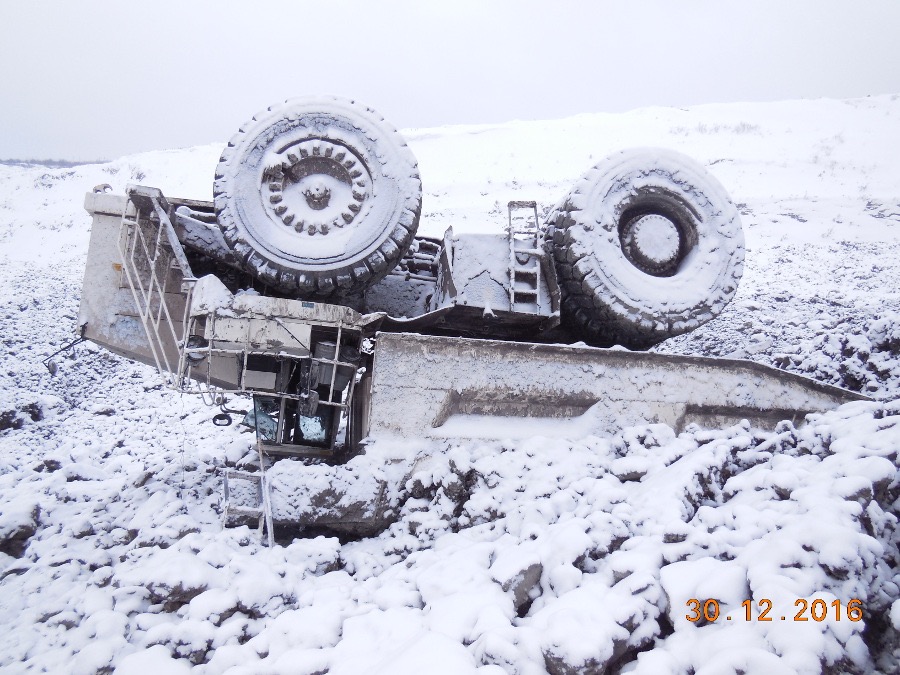 Автосамосвал Terex, Кемеровская обл.
Опрокидывание. Урегулирование убытка.